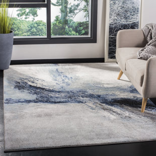 Gray And Aqua Area Rug | Wayfair